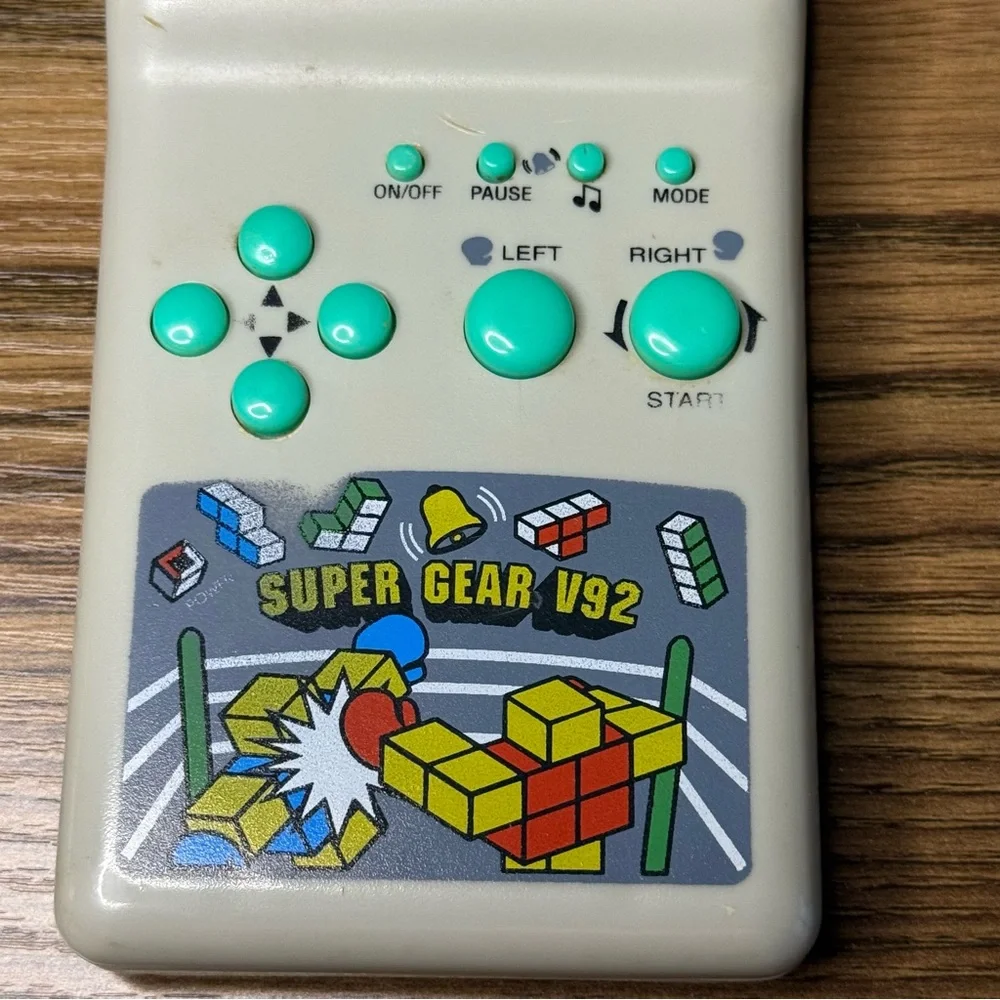 Super Gear V92 Brick Game - 3 in 1 Vintage Handheld Electronic Games